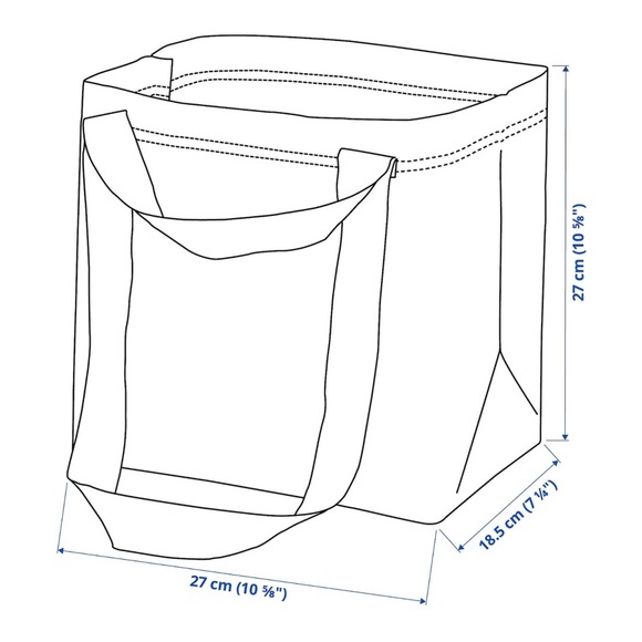 IKEA - KUSTFYR Set of Two Fall Autumn Halloween Orange Bat Shopping Tote… - Picture 9 of 10